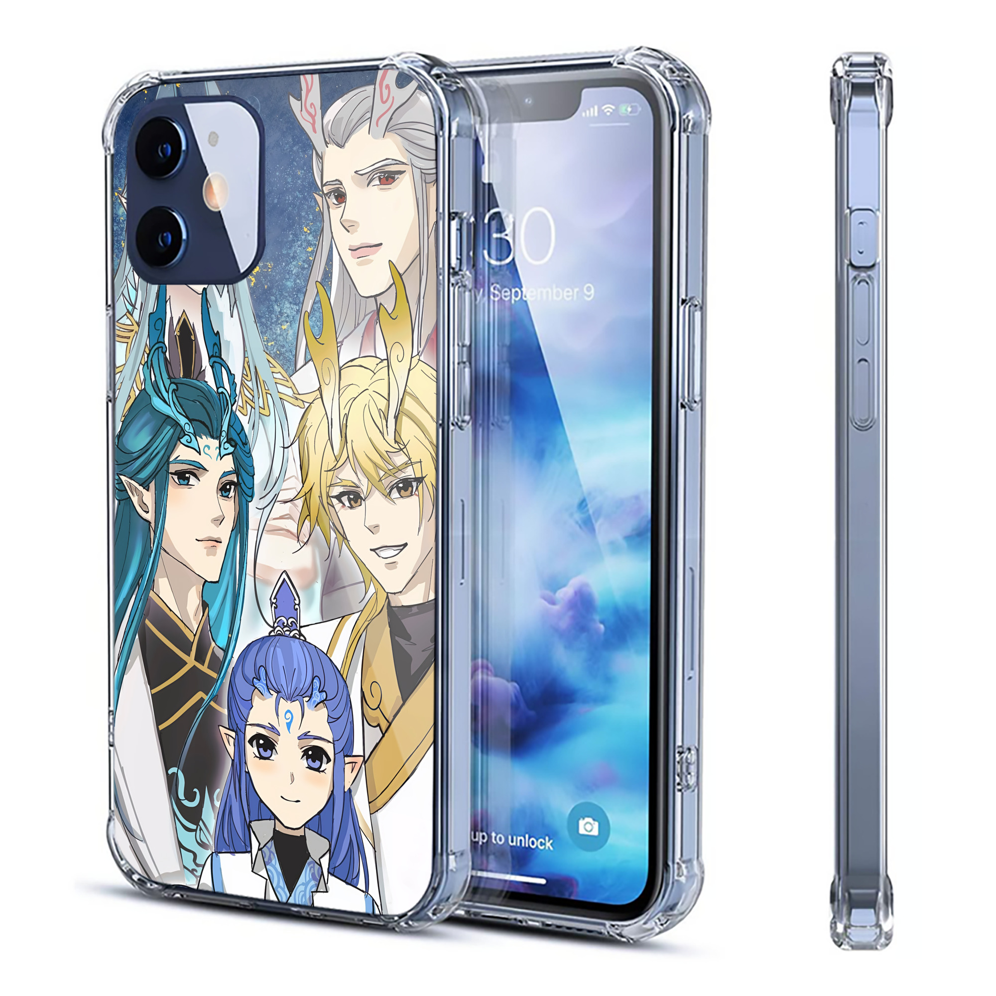 （画像用） Ne Zha 2 ナタ 魔童の大暴れ 【iPhone 12シリーズ対応】透明スマホケース（クリアソフトケース）